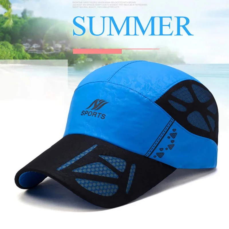 

Men Women Sunshade Sports Cap Breathable Mesh Climbing Cap Quick-Drying Hat Dropshipping