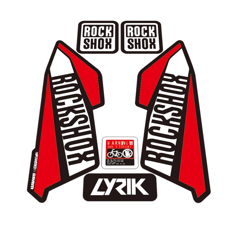 

ROCK SHOX LYRIK Mountain Bike Bicycle front Fork stickers Decals For MTB DH Race Dirt Stickers free shipping