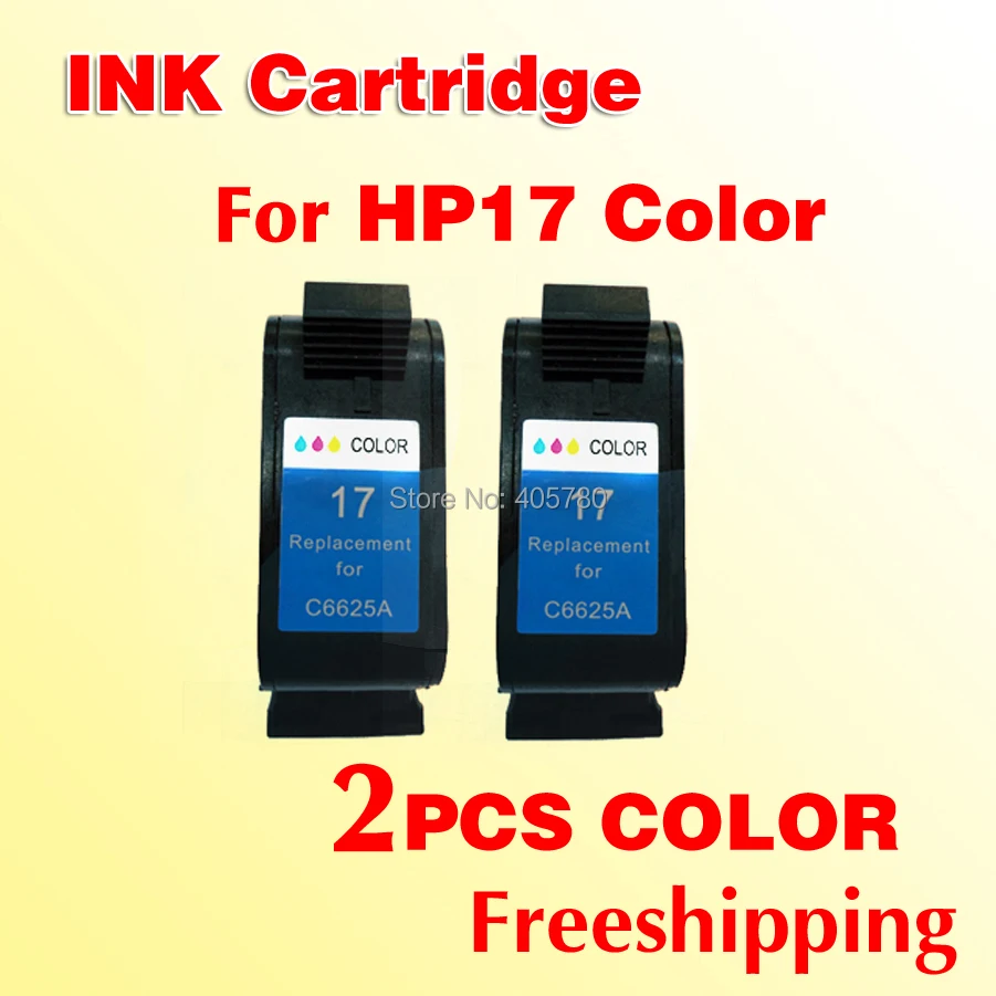 2pcs compatible ink cartridge for hp17 for hp 17 DeskJet 840 842 843 845c 840c 2110