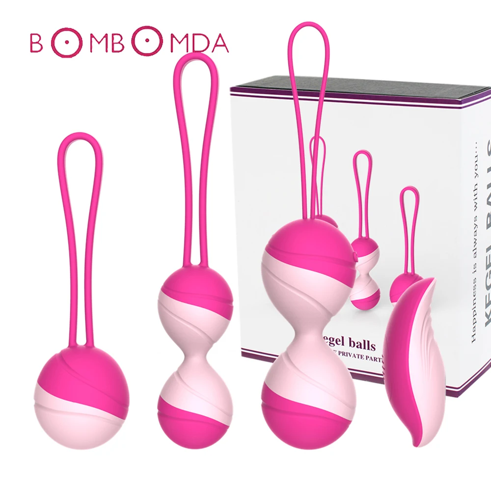 Safe Silicone Smart Ball Kegel Ball Vibrator For Women Vagina Tighten Exercise Sex Machine Vagina Geisha Ball Trainer Adult Toy