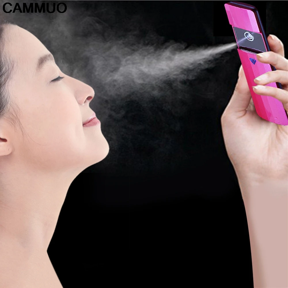 

Ultrasonic Humidifier Portable Face Cleaning Nano Sprayer Handy Mist Facial Nebulizer Steamer Moisturizing Hydrating Nano Ion