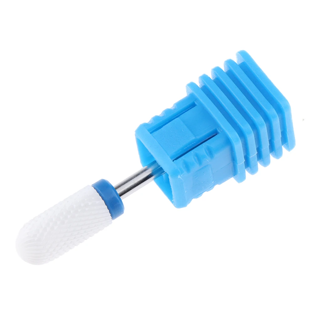 1 Piece Nail Art Grinding Ceramic Polish Bullet Drill Bits Electric Manicure Machine 4 Color