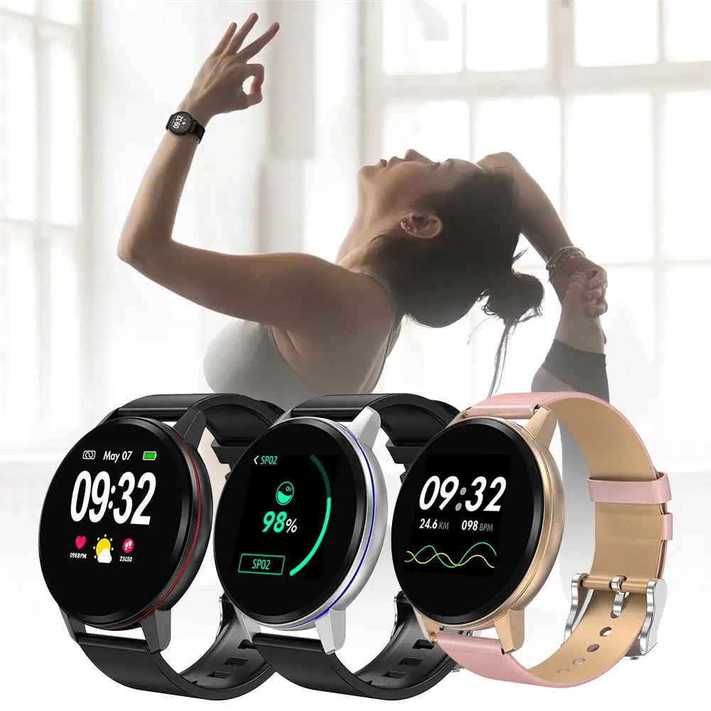 

Touch Screen Smart Watch for iPhones Android Phones Waterproof Activity Fitness Tracker with Heart Rate Monitor Sleep Tracker#CW