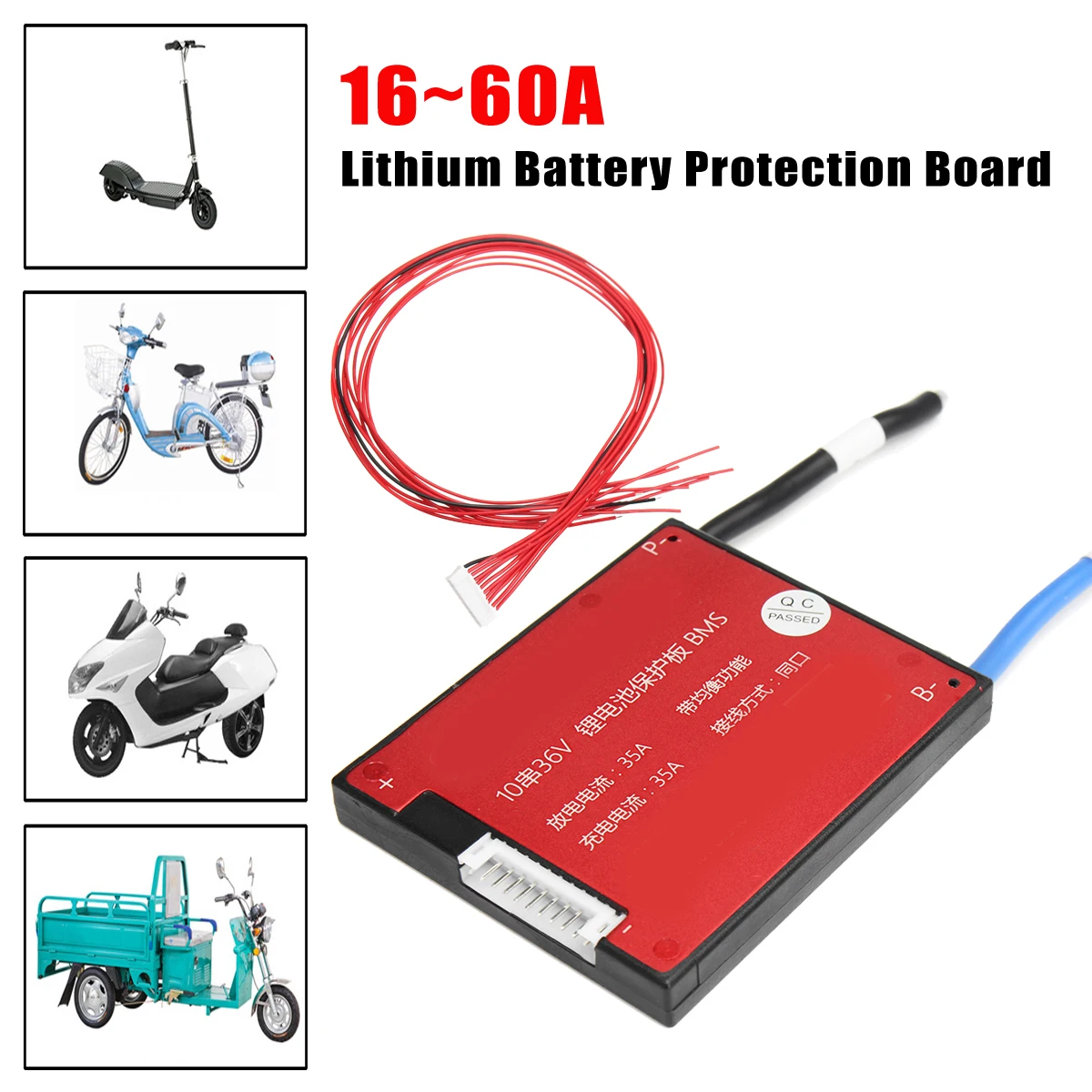 Cena 10S 36V akumulator litowo jonowy wysokiej jakości uszczelniony BMS 16A 25A 35A 45A 60A z balansem wodoodpornym