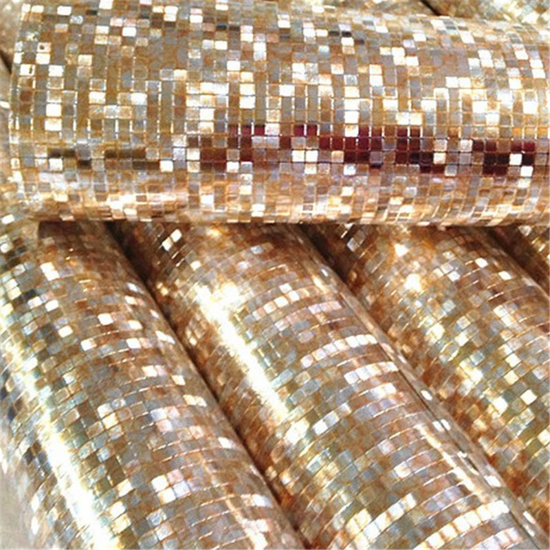 beibehang Mini mosaic Luxury glitter wallpaper background wall shiny