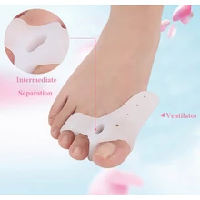 1 пара Силиконовый корректор для косточки на ноге с большим носком инструменты для ухода за ногами пальцы рук и ног приспособление для устранения деформации пальца на ноге разделители пальцев