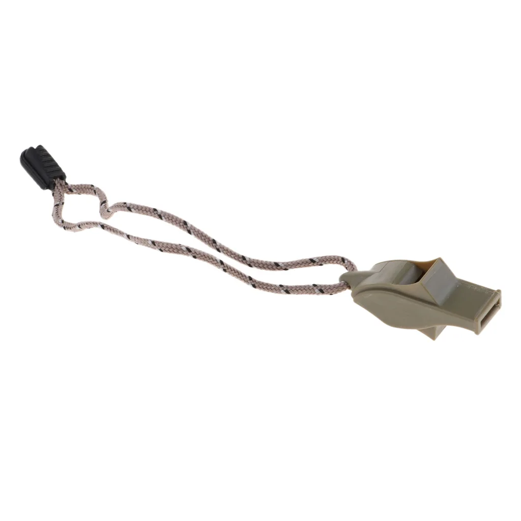 MagiDeal Safety Signal Whistle with lanyard for Boating Camping Hiking Hunting Emergency Survival Hand Strap Keychain