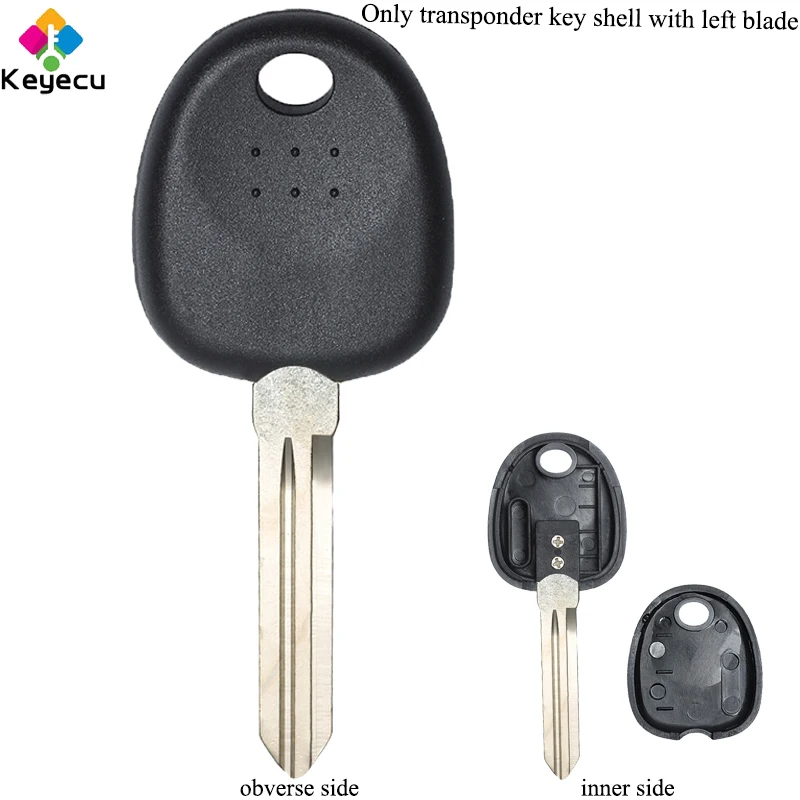 Replace Key Shell Uncut black For HYUNDAI Coupe Tucson Elantra Accent Santa i10