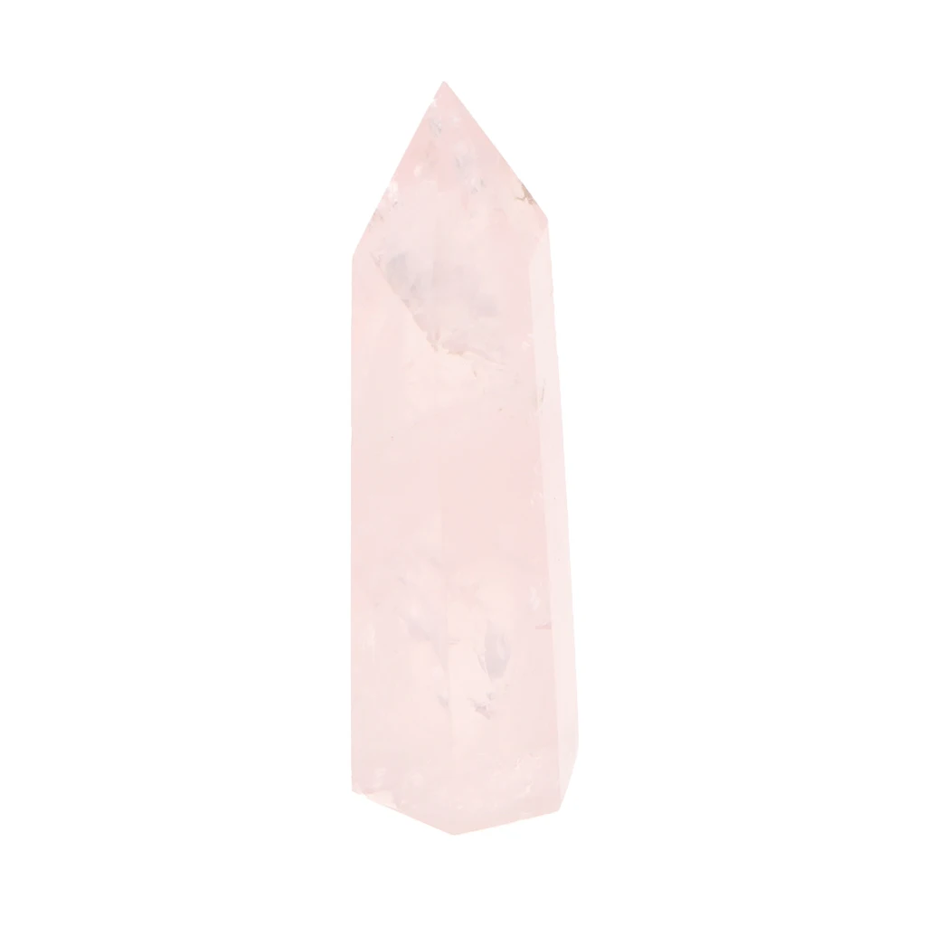Fluorite Hexagonal Column Geomancy Ornament Crystal Quartz Ornaments Stones Pink