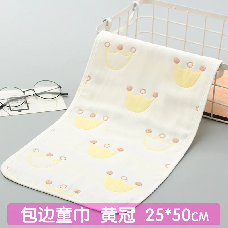 Детский носовой платок прямоугольник животные шаблон полотенце 26x52 см муслин хлопок младенческой полотенце для лица протирать ткань