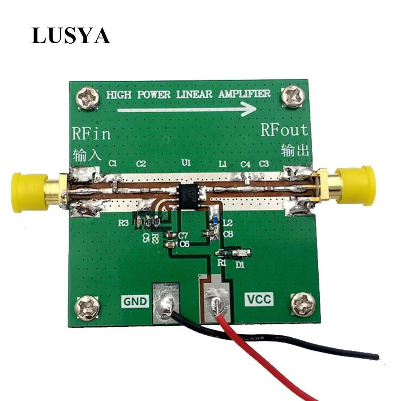 Lusya RF2126 2,4 ГГц широкополосный RF усилитель мощности 400 м-2700 МГц 1 Вт для Wi-Fi Bluetooth ham радио усилитель G2-004