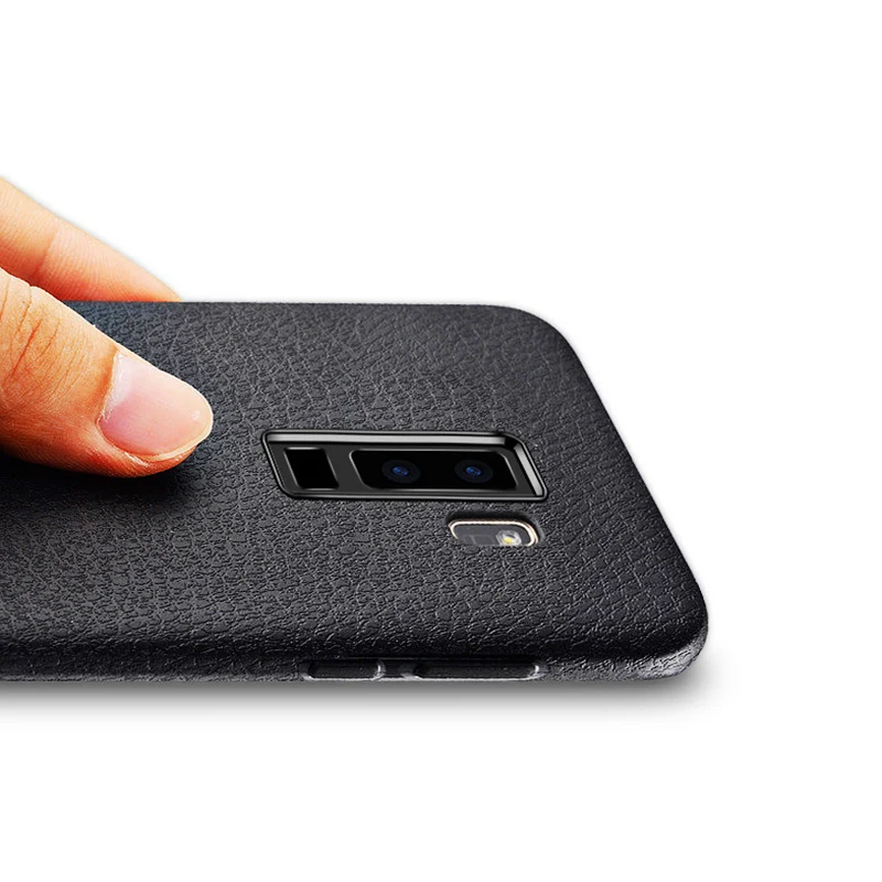 MLLSE Ultra Thin Leather Skin TPU Phone Cover For Galaxy S9 Plus Business Style Case For SAMSUNG S8 S8+ Note 8 Back Protector (20)
