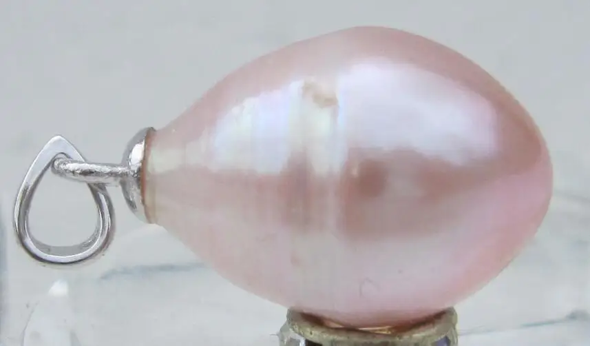 

HOT HUGE AAA 12-15MM NATURAL SOUTH SEA PINK PEARL PENDANT 14 white 35%