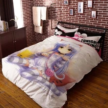 OEM аниме симпатичные ANGEL BEATS Татибана Kanade пользовательские bedskirt покрывало покрывало матрас кровать одеяло чехол хлопок не простыня