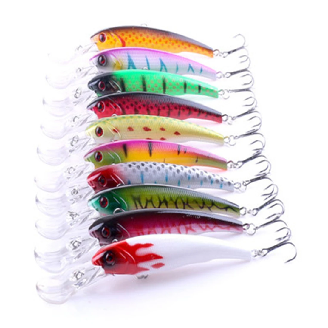 1PCS 16.5cm 29g Big Size Minnow Fishing Lures Deep Sea Bass Fishing Lure Artificial Wobbler Crankbait Swim Bait Diving 3D Eyes