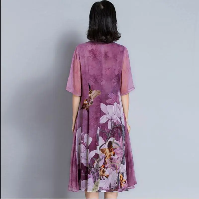 Платье женское винтажное длинное с цветочным принтом 2018|plus size long dress|fashion dresslong dress