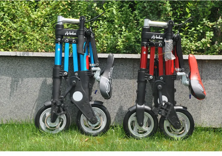 Clearance New Xfront Abike Unisex 8 Inch Wheel Mini Ultra Light Folding Bike Subway Transit Vehicles Road Bicycle Outdoor Sports Bicicleta 24