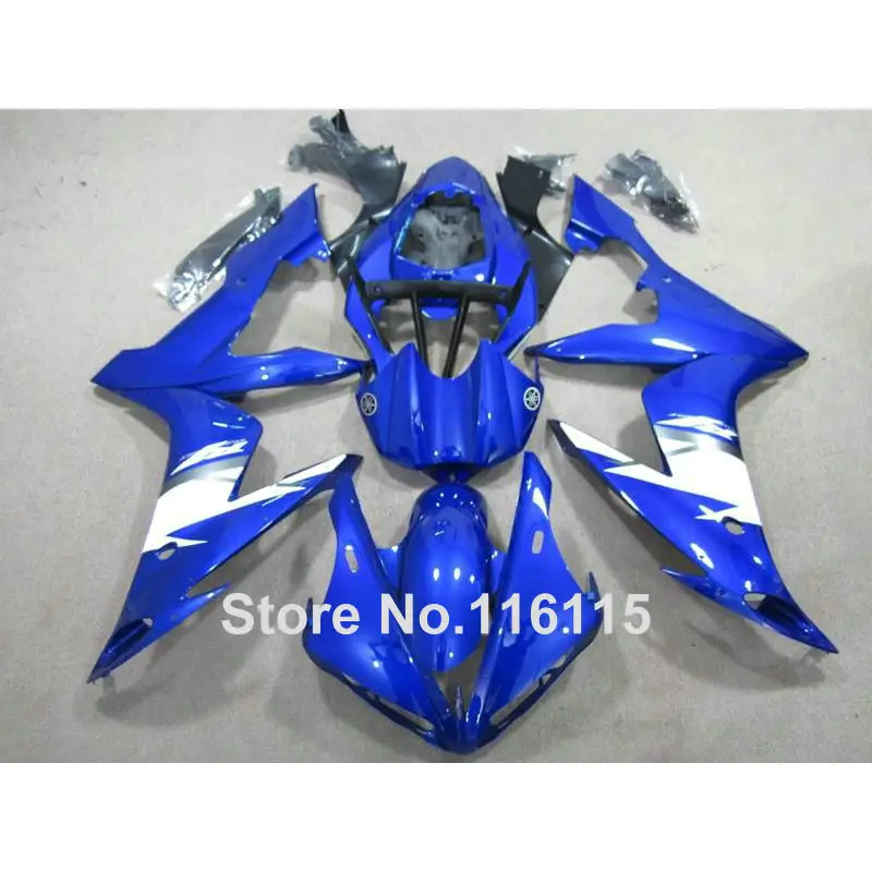 Injection molding hot sale ABS fairing kit for YAMAHA YZF R1 2004 2005 2006 blue white black YZF-R1 04 05 06 fairings set XL82