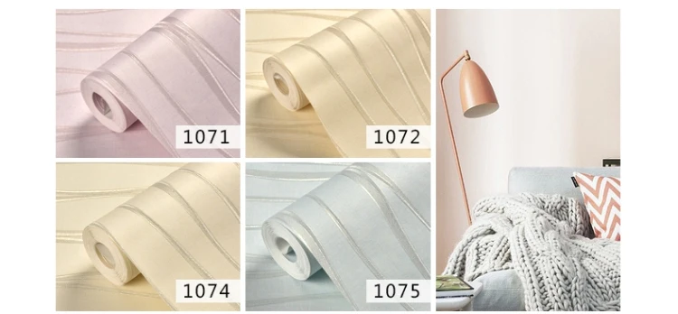 Papel de Parede Sala de Estar Rolos de Papel de Parede Parede para o para o Quarto Moda Pink Bege Luz Azul Listrado 3d Moderna Não Tecido Texturizado Stripe Rolos de 5 de parede 3d sala estar moderna não