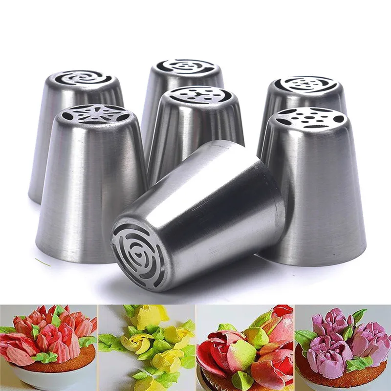 1Pcs Premium 304 Stainless steel Russian Nozzle Tips DIY Pastry Cream Cake Decorating Tools Kitchen Accessories Free Shipping 1Pcs Premium 304 Stainless steel Russian Nozzle Tips DIY Pastry Cream Cake Decorating Tools Kitchen Accessories Free Shipping