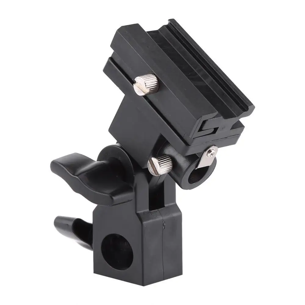 

Flash Hot Shoe Umbrella Holder Swivel Bracket Mount Light Stand Type B for DSLR