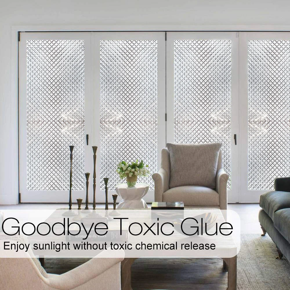 Us 13 91 13 Off 60 200 Cm Magic Mosaic Matte Glass Window Film Pvc Privacy Protection Living Room Bedroom Sun Protection Thermal Stickers In