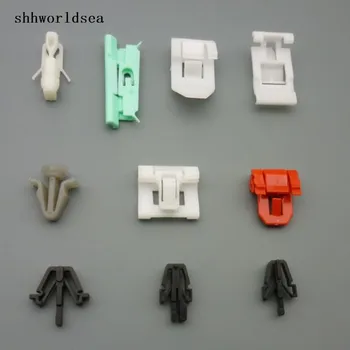

shhworldsea 100pcs auto fasteners door lock pawl retainer interior trim panel front door window guide bumper fascia clip