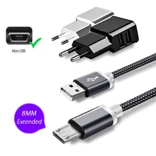 10 мм удлиненный Micro usb зарядный кабель Microusb Android зарядный кабель для Oukitel K10000 K6000 P K7 K8 K3 C8 C11