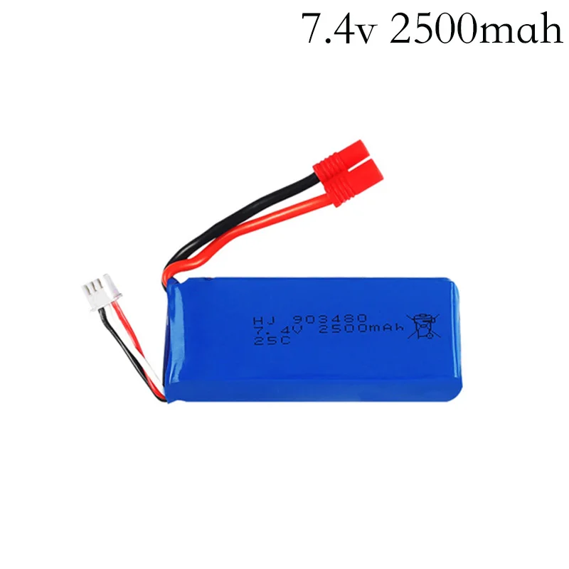 7.4V 2500mAh Lipo Battery For Holy Stone HS100 & SJRC S70W Drones - Replacement Drone Battery