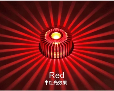 3 Вт светодиодный алюминиевый потолочный светильник Точечный светильник абажур светильник для потолка настенный светильник для коридора - Цвет корпуса: Красный