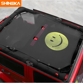 

SHINEKA Car Sunshade Top Roof Mesh Sun UV Proof Protection Net Cover for Jeep Wrangler JK 2 Door 4 Door Car Accessories Styling