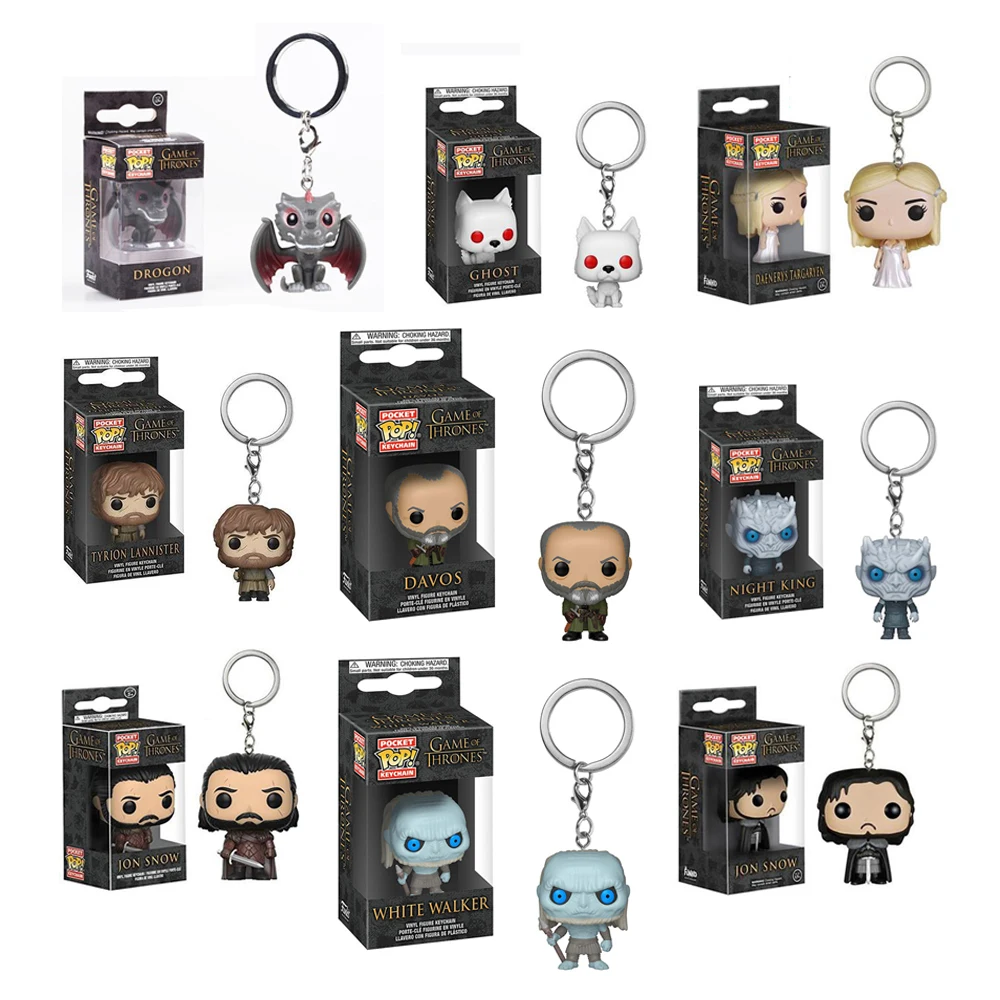 

Funko POP Game of thrones Night King Chost Tyrion Lannister PVC Action Figure toys Funko Keychain Toys