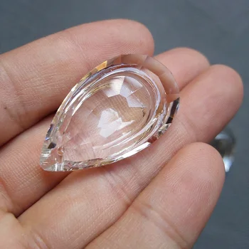 

20pcs/lot 38mm clear Double Layer Water Drop Chandelier Crystal Prisms Beauty Suncatcher Accessories Home Decor Wedding decor