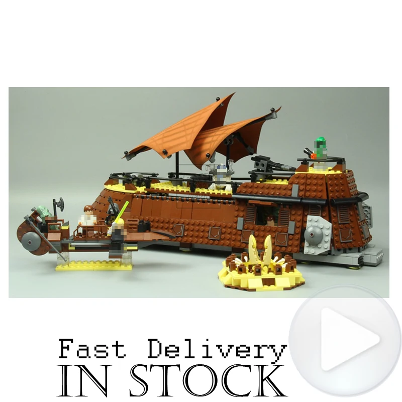 

LEPIN 05090 Jabba's Sail Barge Star Clone Wars Building Blocks Bricks Toys Enlighten For Children Compatible with legoINGly 6210