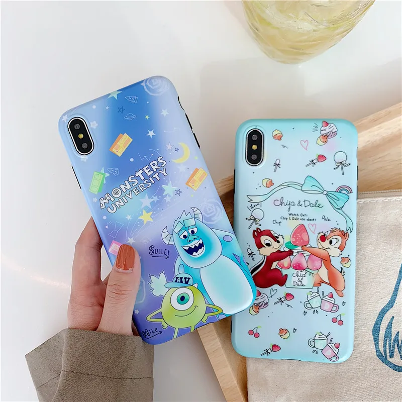 

Phone Case For iPhone 7 X 6 6S 8 Plus Monsters University Pattern IMD Soft TPU Cover for iphone XS MAX XR Coque Fundas