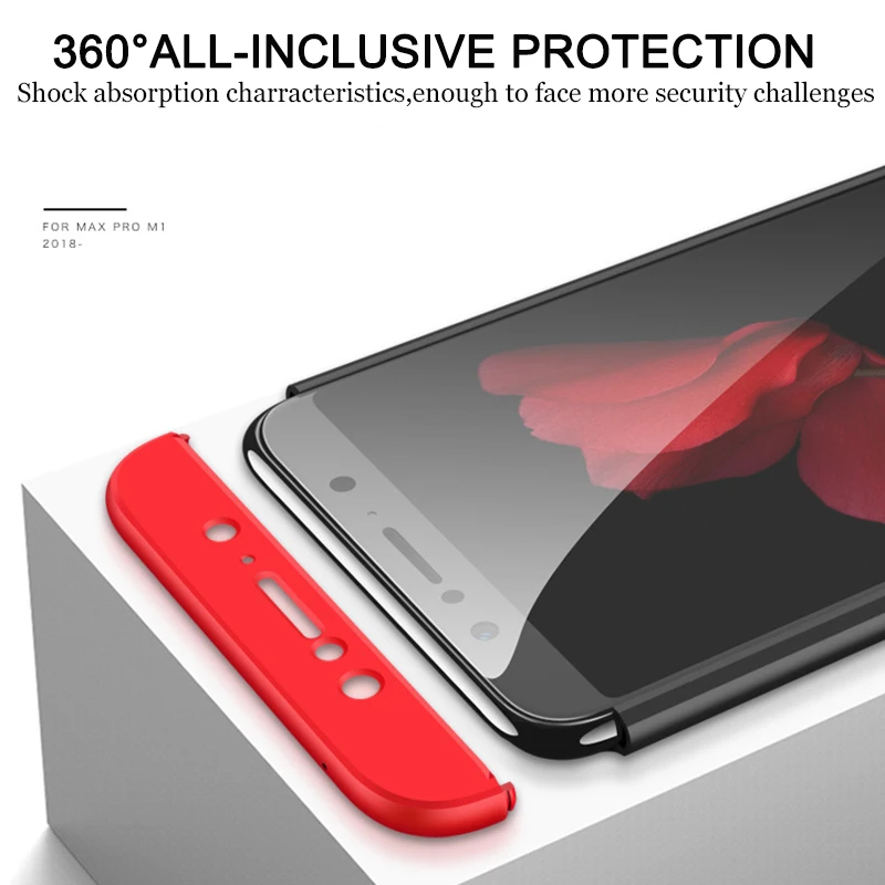 Чехол BoeYink для ASUS Zenfone Max Pro M2 ZB631KL 360 противоударный чехол с полной защитой M1 ZB601KL