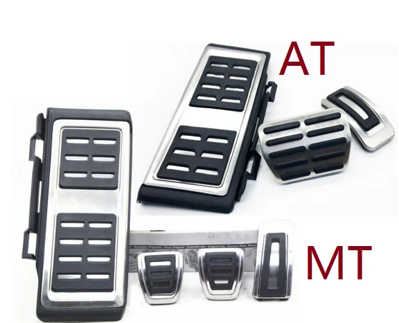 

Stainless Steel Manual Transmission MT Pedal (Include Footrest+Gas+Clutch+Brake Pedal) or AT Pedal For VW Golf MK7 7 VII