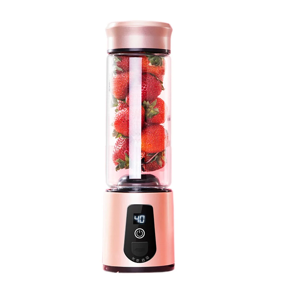

Portable Fruit Juice Blender Juice Cup Blender Healthy Drinking Kitchen Tool Bar Travel Portable Battery 6 Blade Fruit Mixer