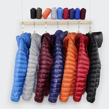 Men Down Jackets Winter Men Jackets Ultra Light White Duck Down Coats Winter Jackets Outwear