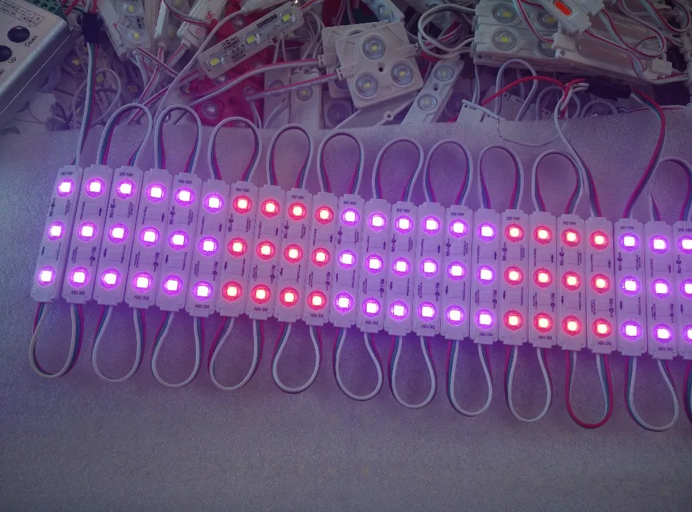 

New Arrive Addressable 3LEDs 5050 SMD RGB LED Light LED Pixel Module Waterproof 2811 IC DC12V