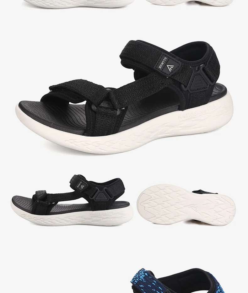 Humtto мужские сандалии летние для отдыха путешествия дышащие уличные с толстой подошвой быстросохнущие легкие пляжные туфли