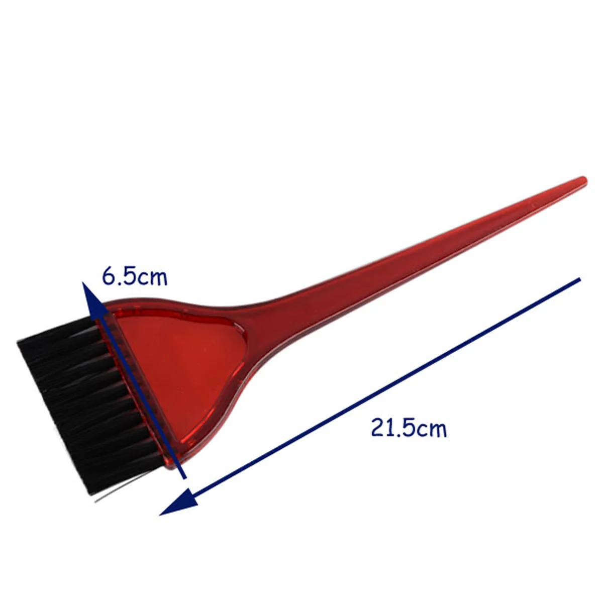 Mayitr 1pc Hair Dye Colouring Brush Comb Red Acrylic Tint Hair Dye Brush Barber Salon Tint Hairdressing Color Styling Tools