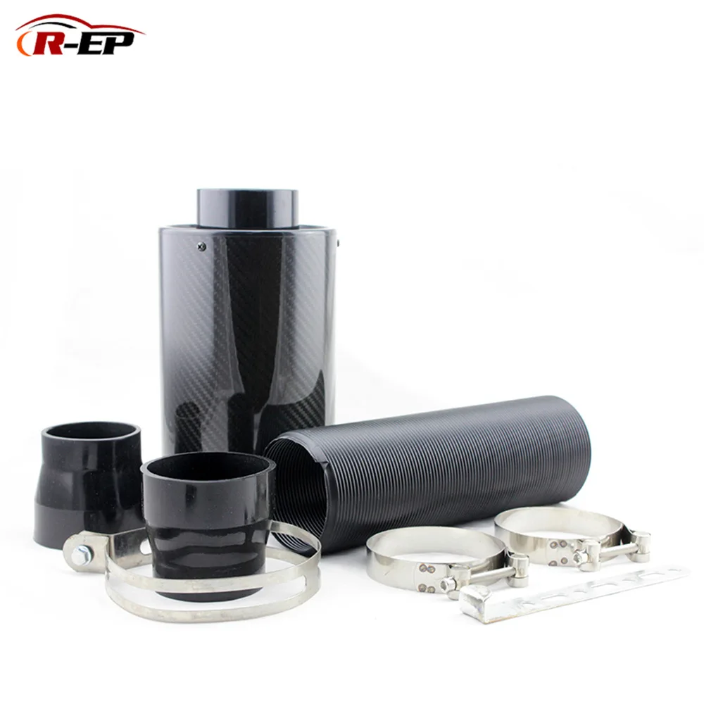 

Universal Racing Car Carbon Fiber Air Filter for Engine Cold Clean Air Intake Kit High-Flow Power Washable Car accessories Offer