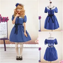 Auf verkauf! V-1046 Blau Klassische Halloween kostüme Gothic Lolita Kleid/viktorianischen kleid Cocktailkleid US6-26 XS-6XL