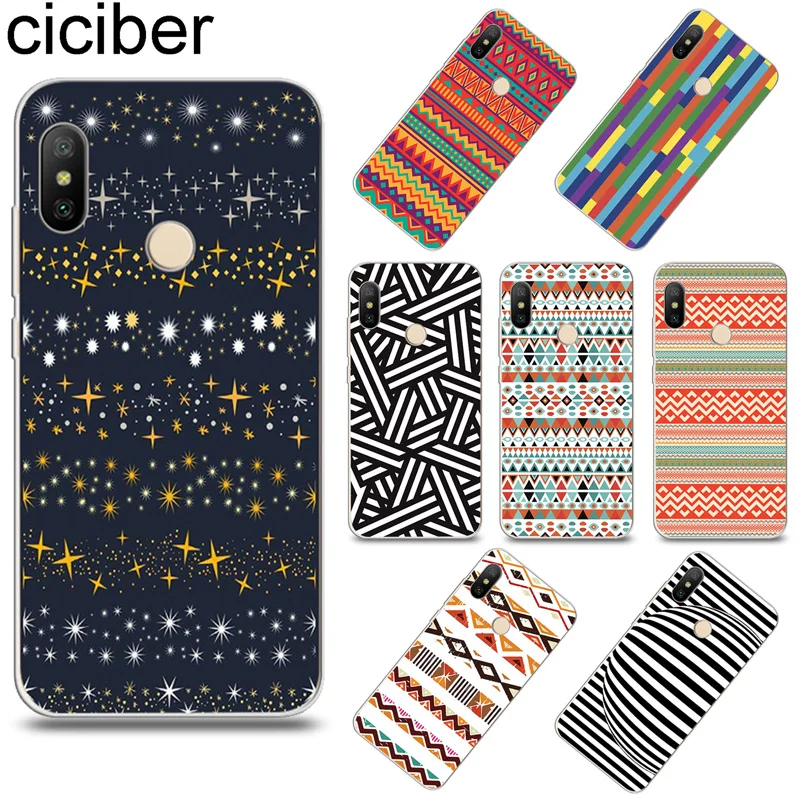 

ciciber Cover for Xiaomi Redmi Note 7 5 6 4 3 Pro X A Soft TPU Stripe Pattern Phone Case for Redmi 6 5 4 3 A X S Plus Pro S2
