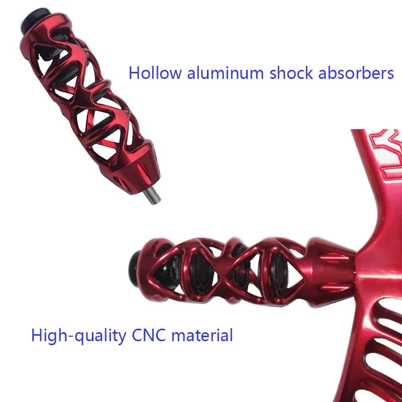 

1pc Archery Compound Bow Stabilizer Recurve Bow TPR Rubber Aluminum 2 Colors Outdoor Hunting Shooting Accessory