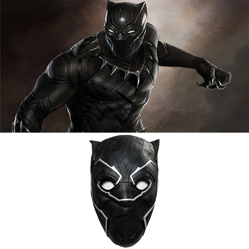 Avengers Infinity War Black Panther Face Mask Cosplay Costume Helmet Halloween Mask-in Costume