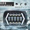 90W 7X6 5X7 LED Headlight Arrows White DRL Amber Turn Signal For Jeep Wrangler YJ Cherokee XJ Trucks H4 LED Square Headlights ► Photo 3/6