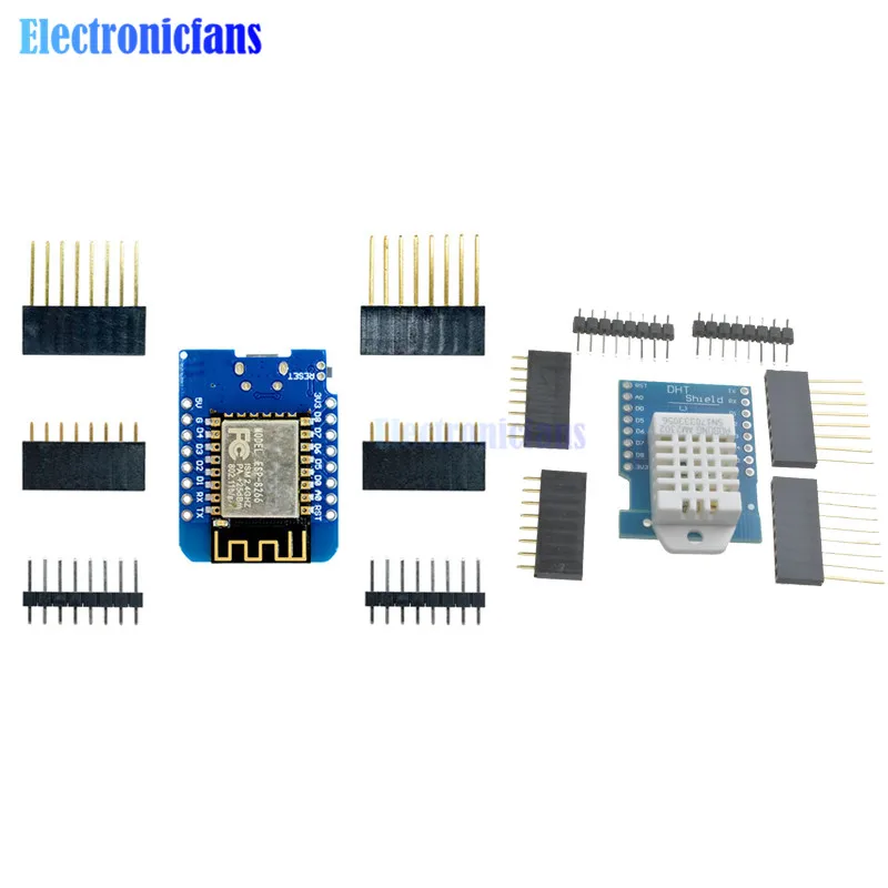 

DHT22 AM2302 Digital Temperature And Relative Humidity Sensor ESP8266 ESP-12 ESP-12F CH340G CH340 V2 USB For Wemos D1 Shield