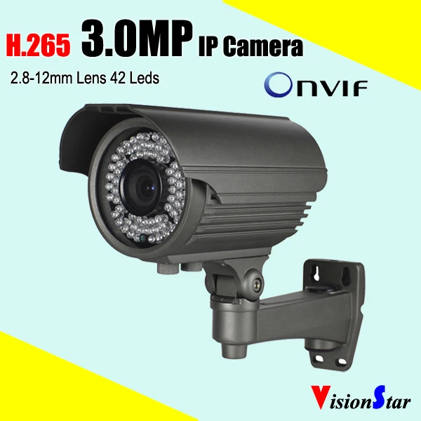 Расширенный H.265 CMOS Сенсор ov4689 IP Камера 3mp пуля Тип Открытый безопасности